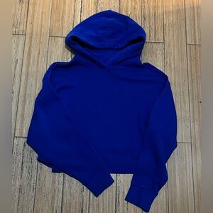 Women’s Old Navy Royal Blue Cropped Hoodie Sz XS Petite